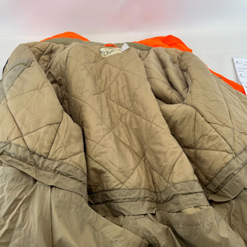Johnson USA Thermal Quilted Chore Jacket Bright Orange US size XL