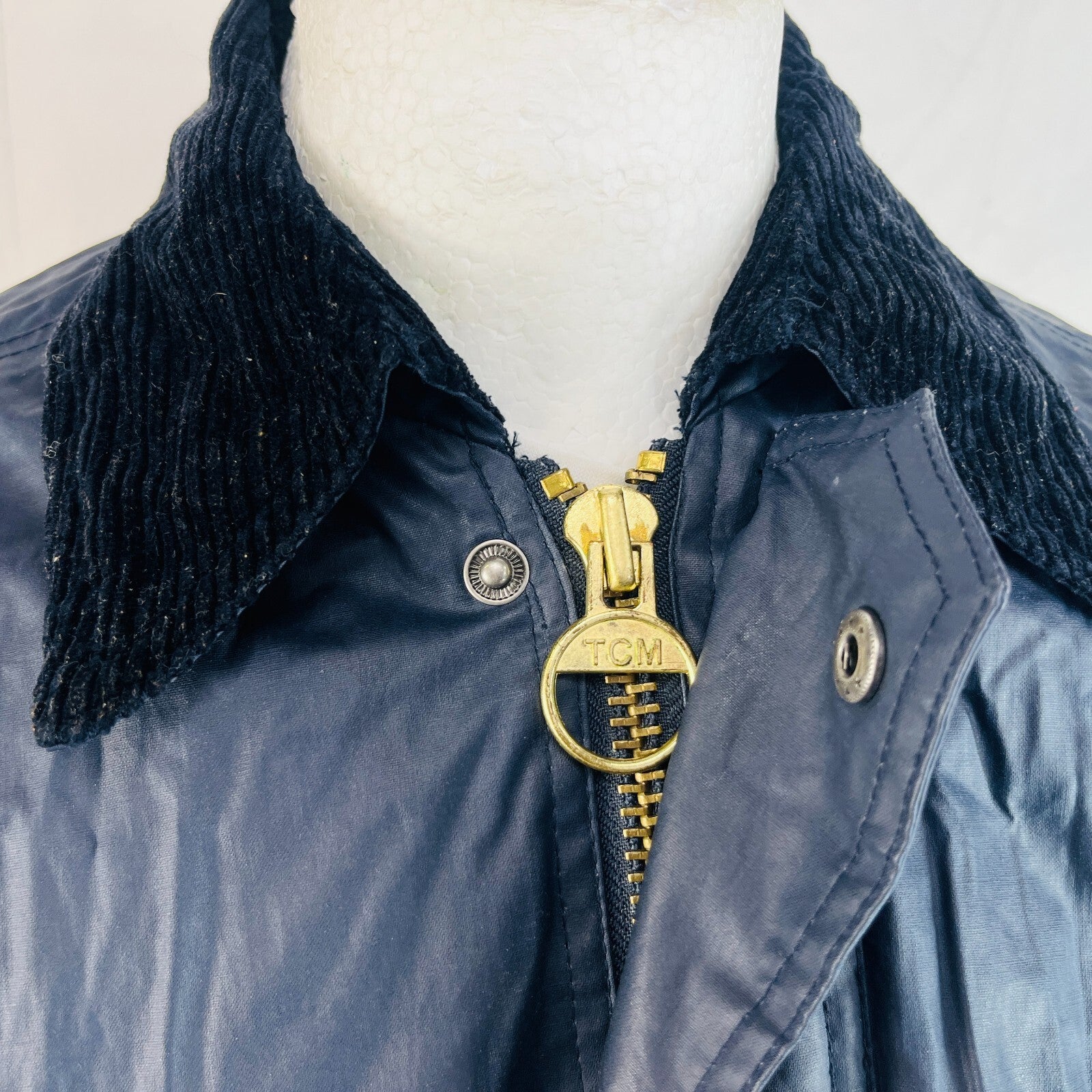 Glengreen Made in England Wax Jacket in Black size Large