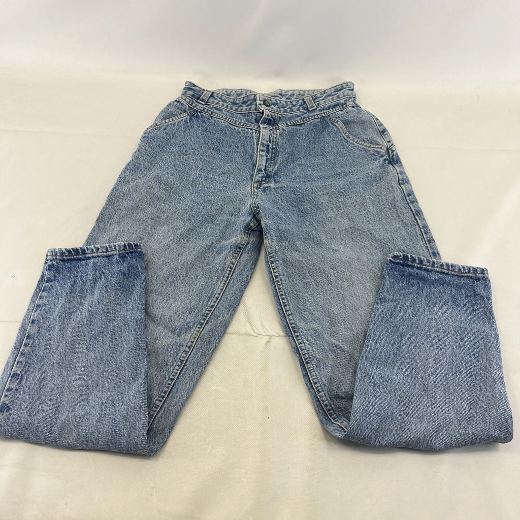 Lee Women's Mom Jeans Loose Fit Tapered Leg Blue Stonewash W30" L30"