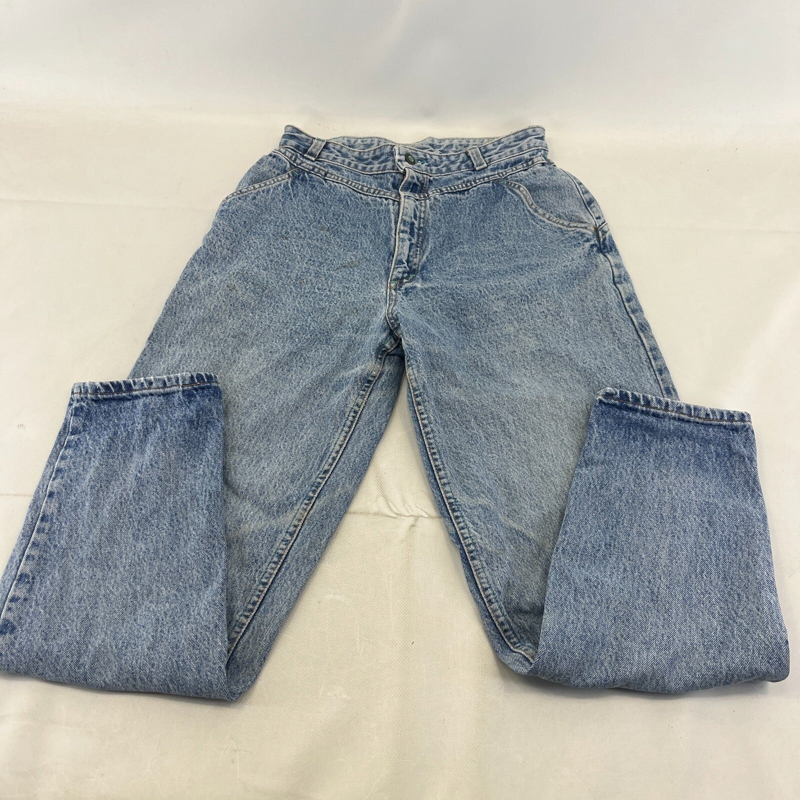 Lee Women's Mom Jeans Loose Fit Tapered Leg Blue Stonewash W30" L30"