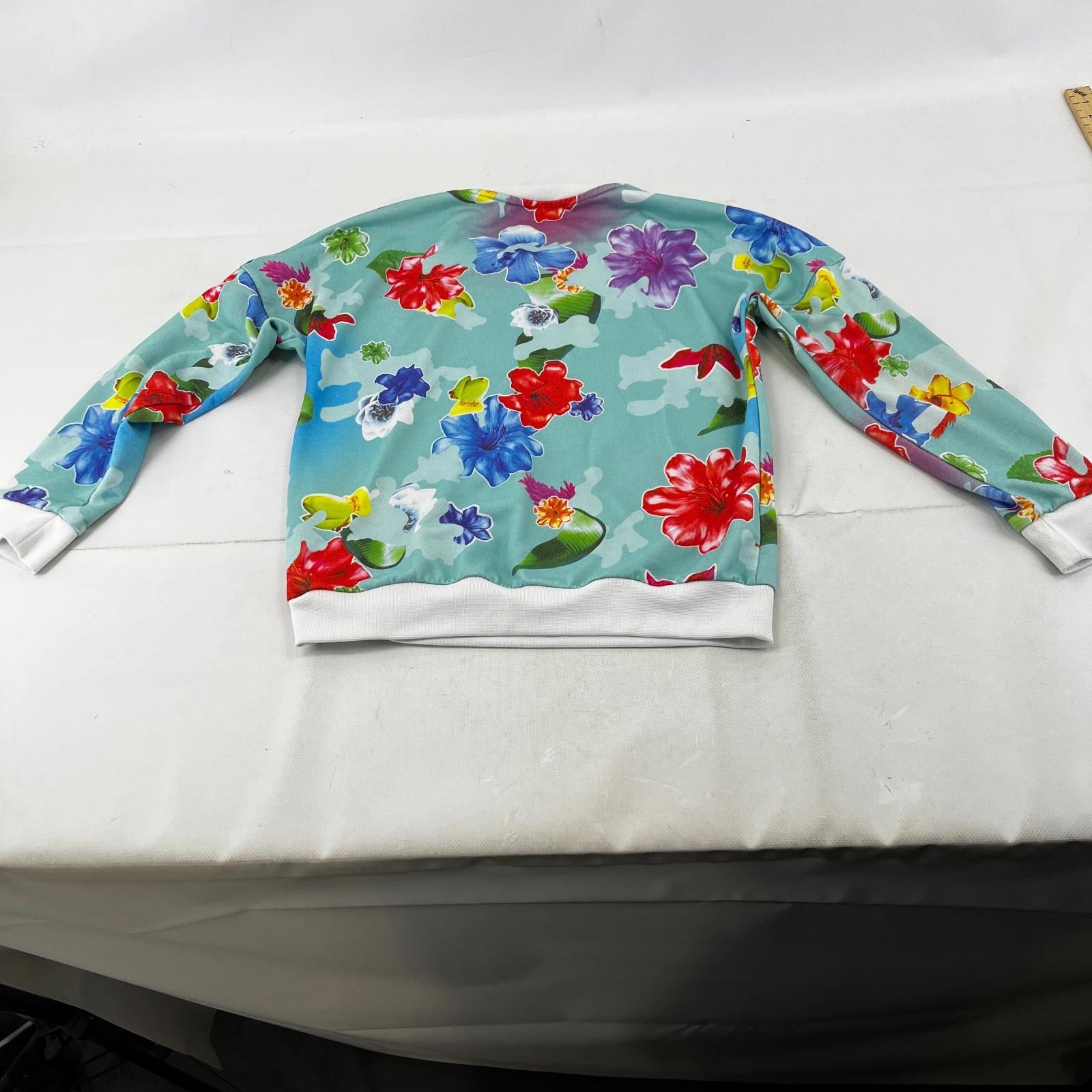 Adidas Girls Floral Sweatshirt Jumper size M 11-12yrs