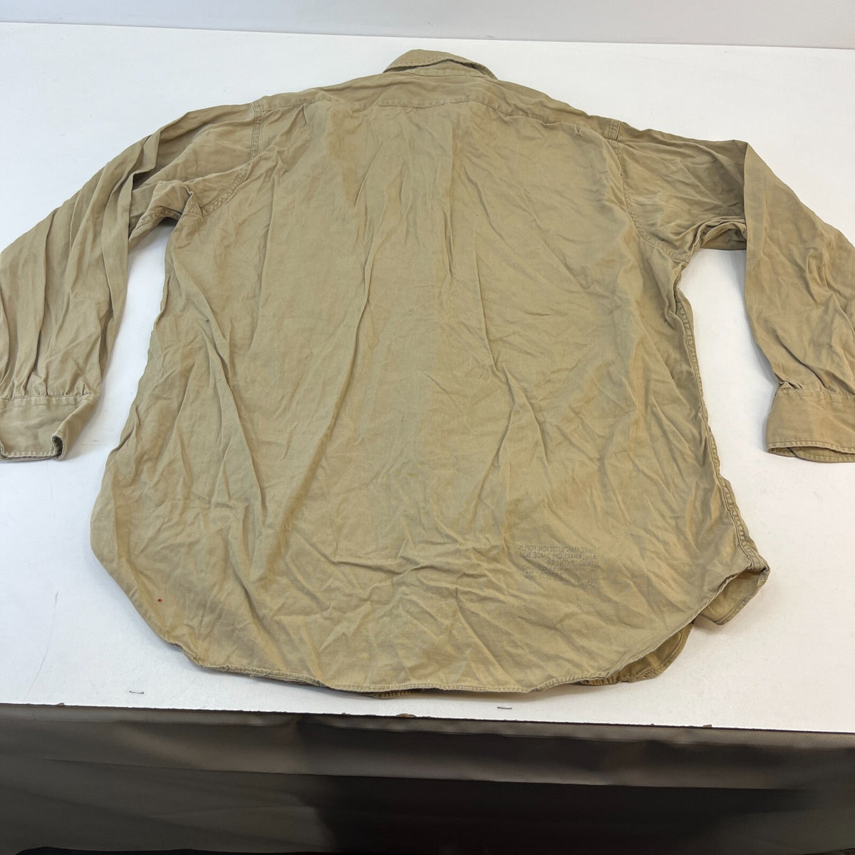 Vintage US Marines USMC Heavy Twill Workwear Shirt Long Sleeve Military size L