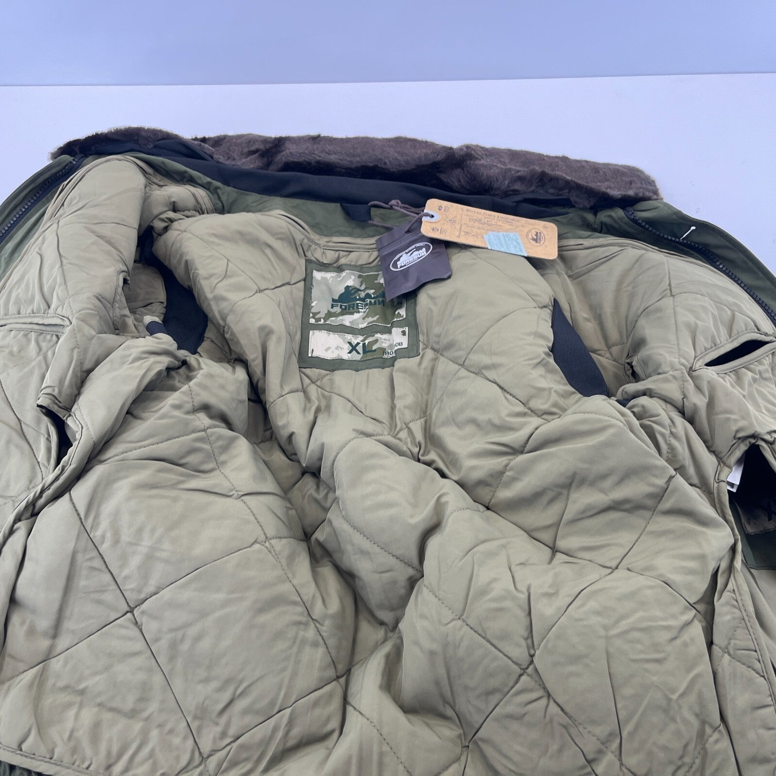 Foresun Professional Military Bomber Jacket w/ Liner & Faux Collar Shooting XL