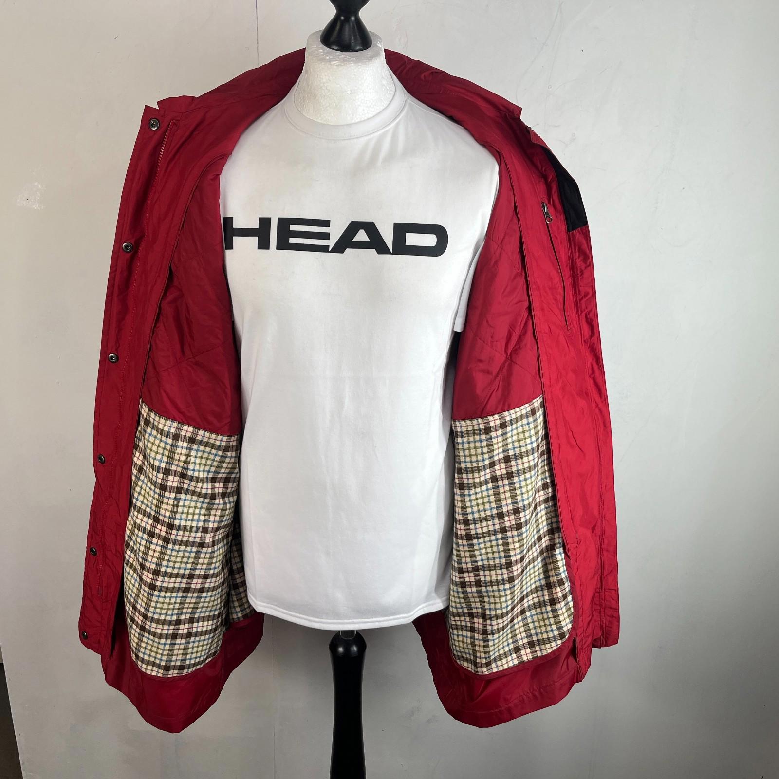 LL Bean Women's Waterproof Parka Vintage Field Country Coat in Red size XL