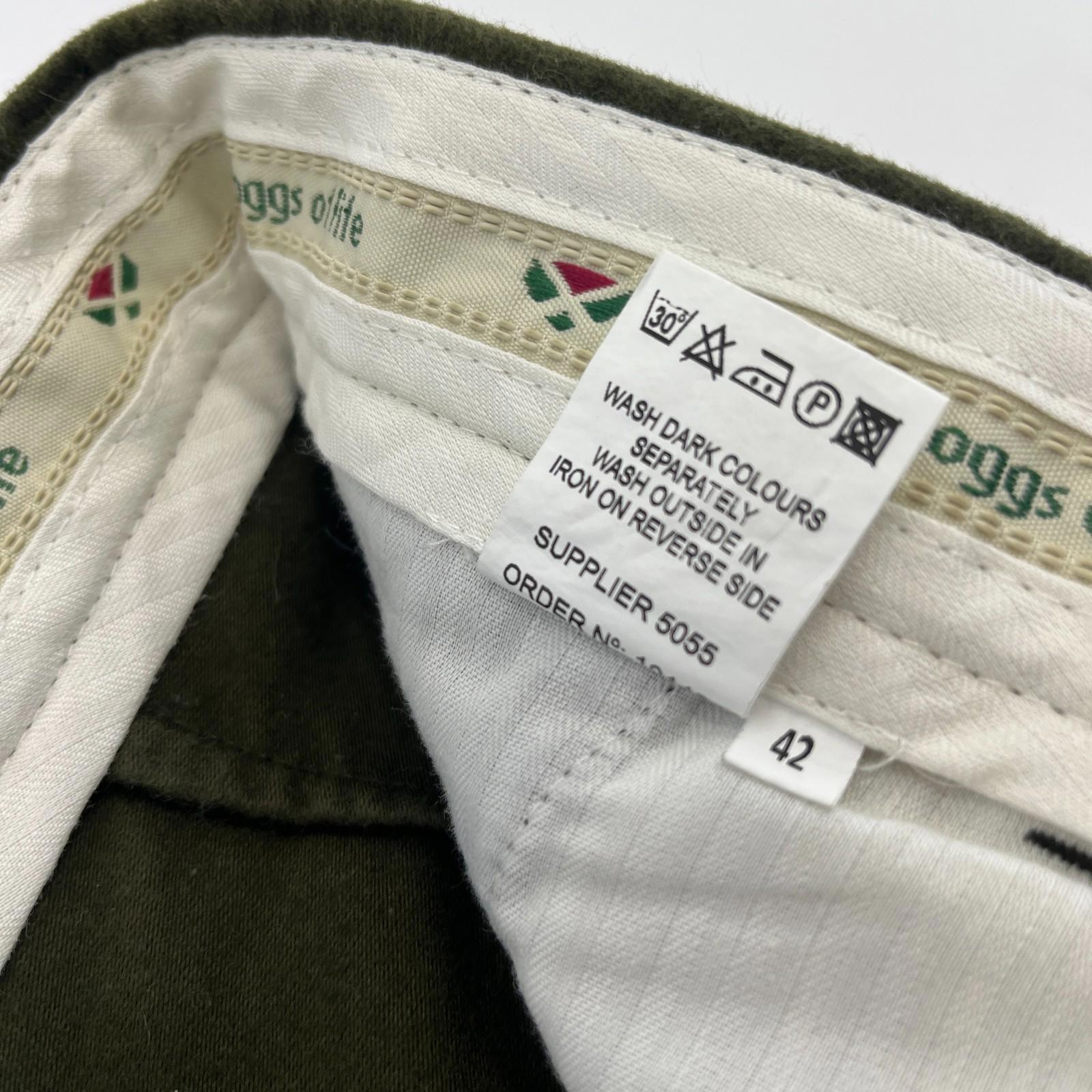 Hoggs Of Fife Breeks Mens W42" Green Olive Hunting Shooting Plus Fours Moleskin