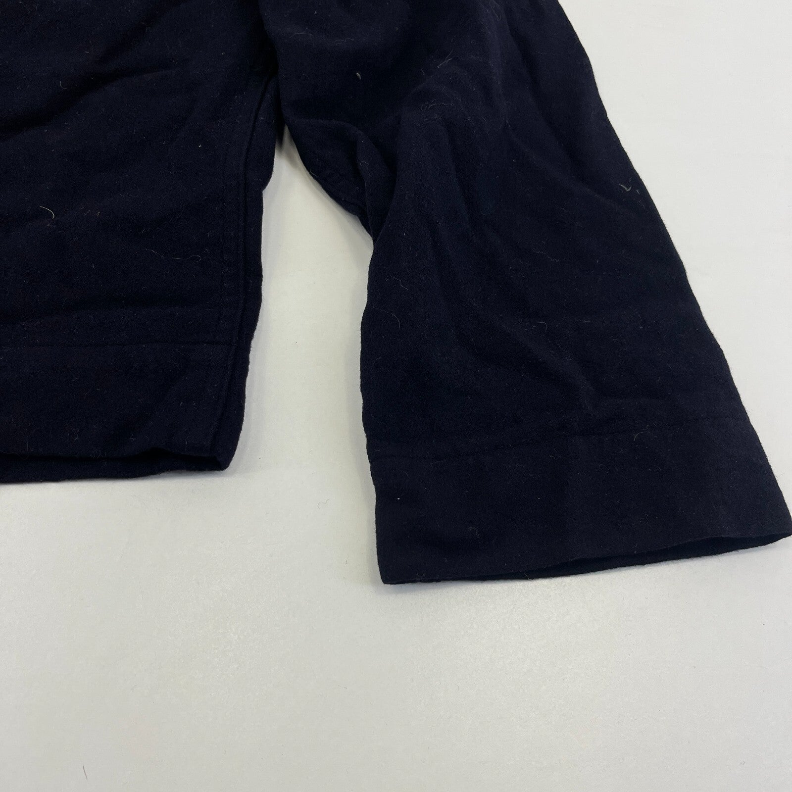 Vintage US Navy Sailor Cracker Jack 100% Wool Top Pullover Tunic Black size 38