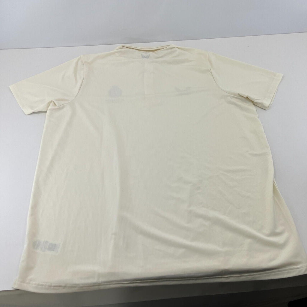 Castore Middlesex Cricket Polo Shirt in Cream Light Beige UK size 3XL