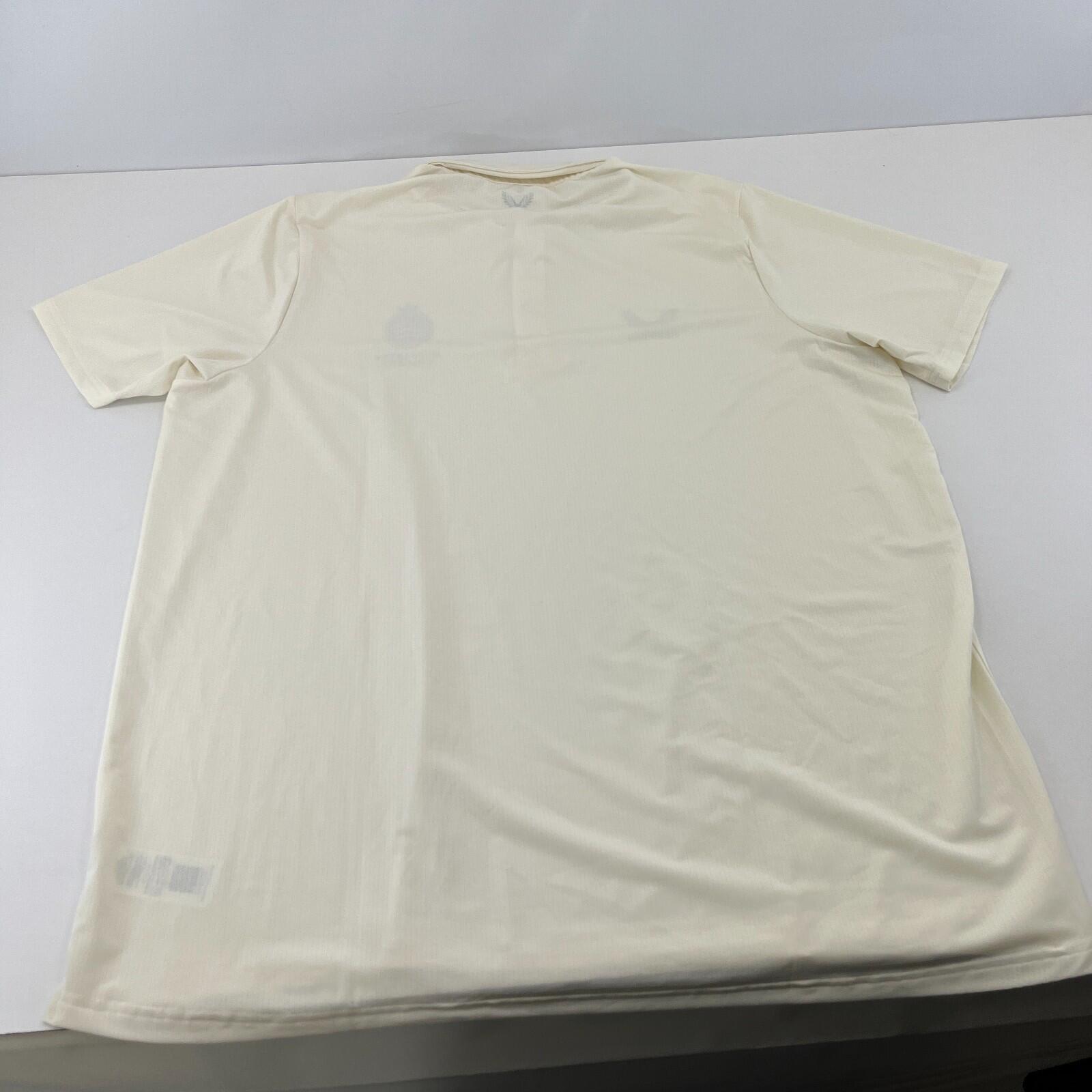 Castore Middlesex Cricket Polo Shirt in Cream Light Beige UK size 3XL