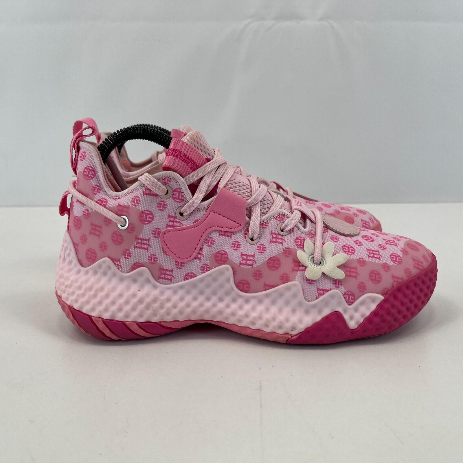 Adidas Men's Harden Vol.6 Trainers Shoes Sneakers Pink Basketball Court size 4