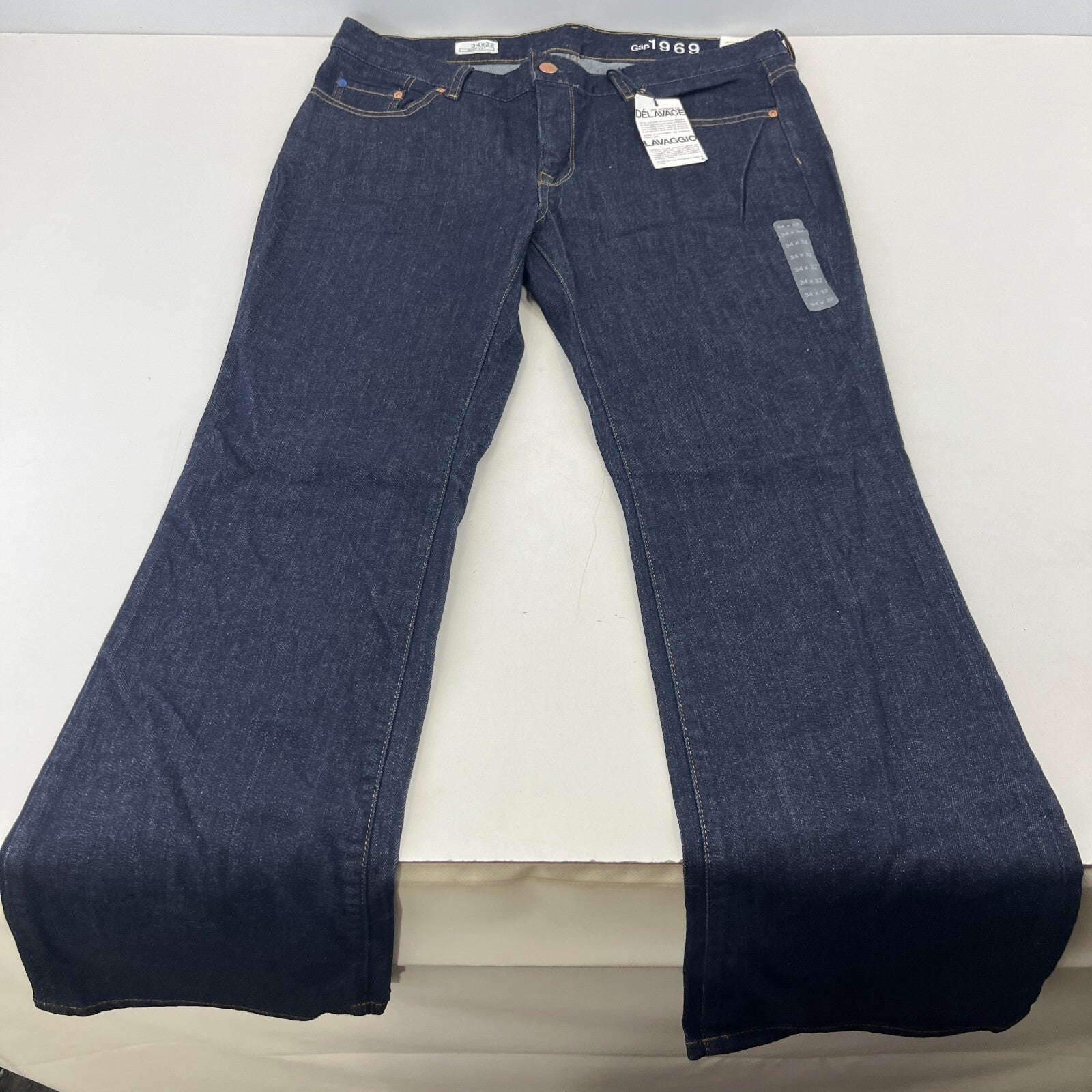 Gap Coupe Semi-Evasee Boot Cut Jeans Dark Blue W34" L32" - New