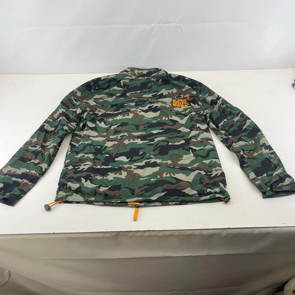 Super Dry Professional The Windhiker size Large Camo Green Light Jacket Coat