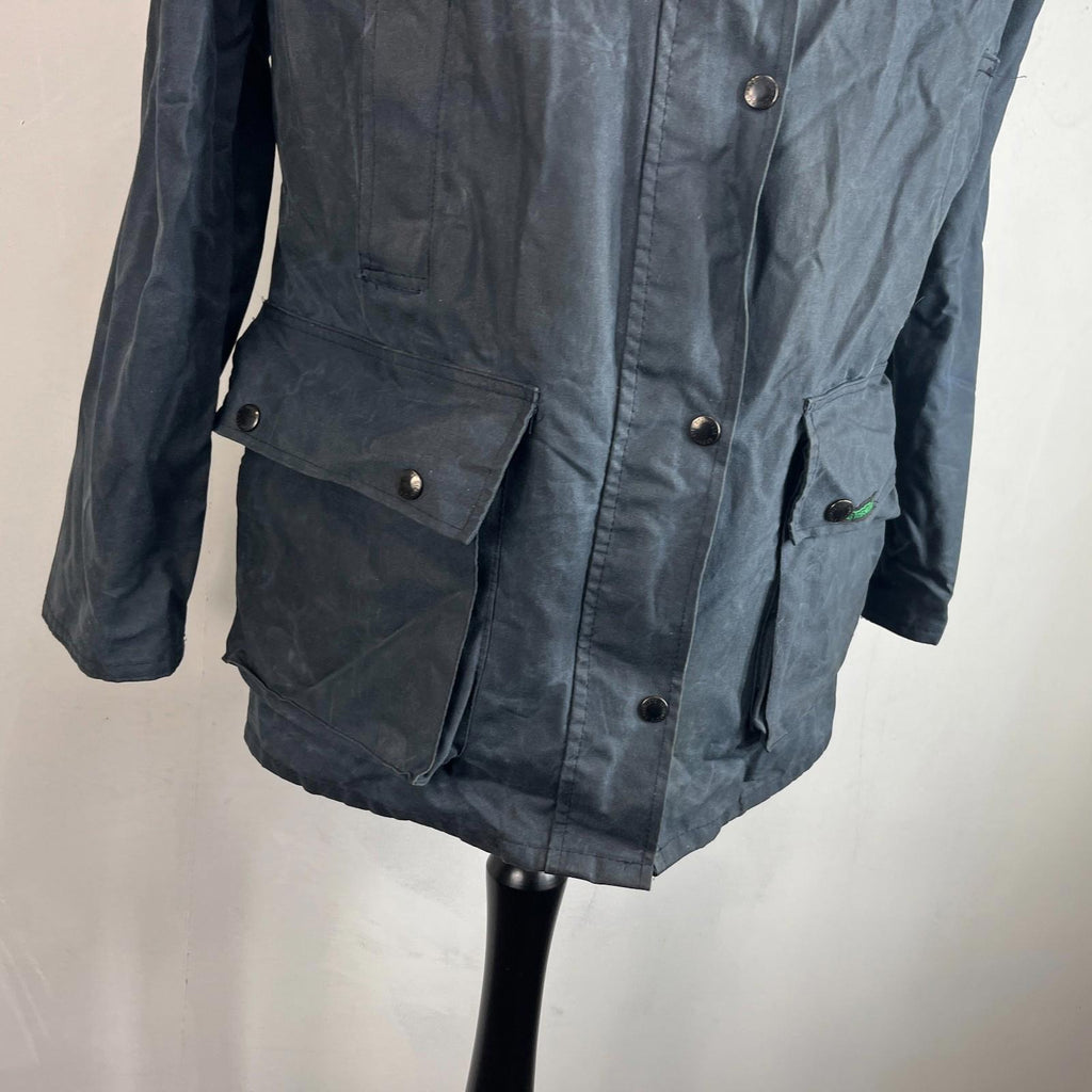 Stormtite Super Hunter Women's Wax Jacket  in Navy Blue UK size 14
