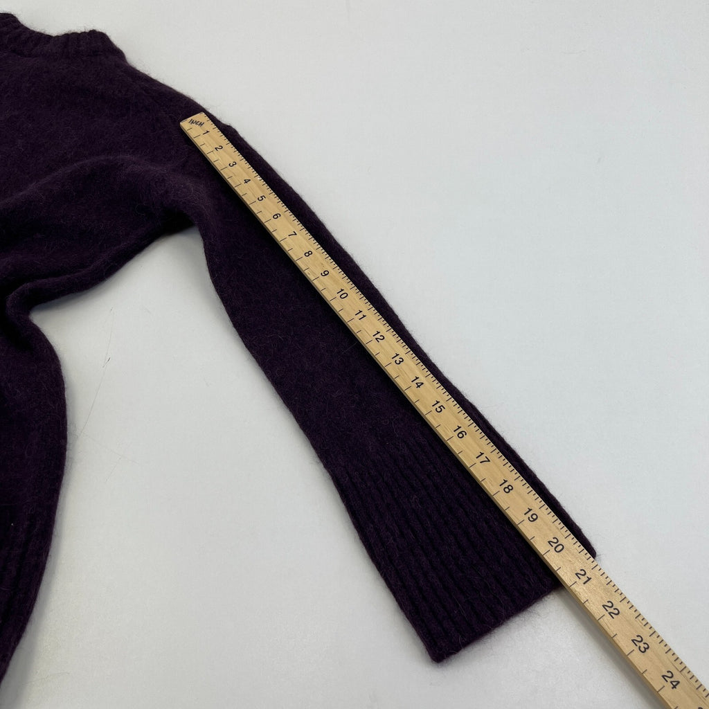 Sweaty Betty Alpine Wool Crew Neck Jumper Sweater in Purple size XXS/6 Alpaca