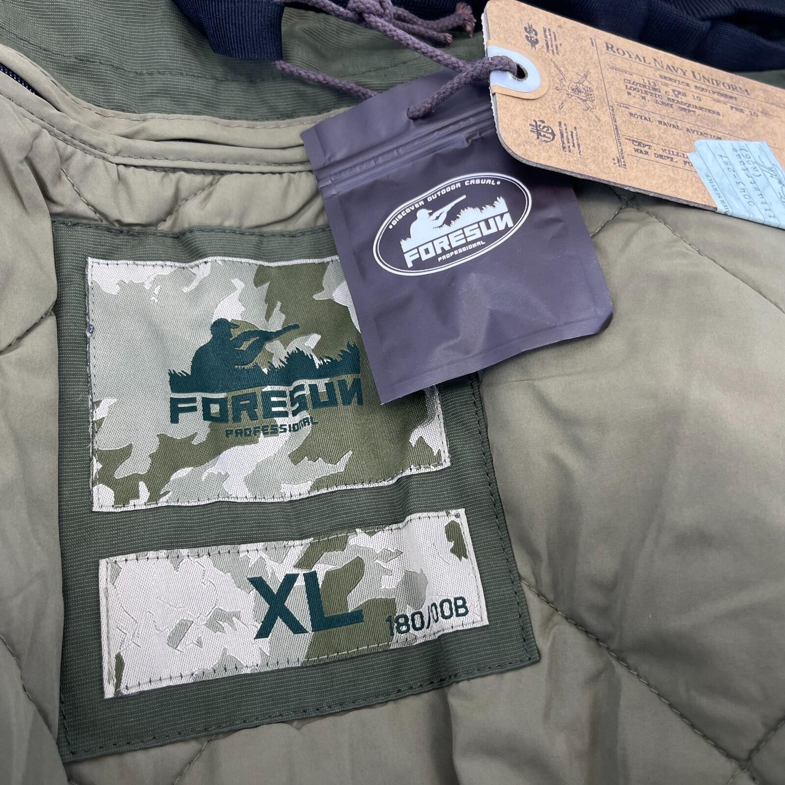 Foresun Professional Military Bomber Jacket w/ Liner & Faux Collar Shooting XL