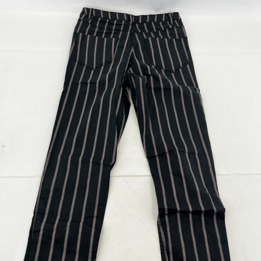 C&A Clockhouse Womens Black Striped Jeans Jegging Leg Skinny size 38R - W28" L29" - NWOT