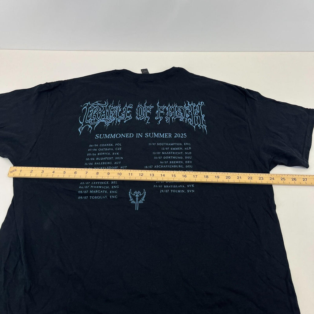Cradle of Filth Summoned in Summer 2025 Tour T Shirt size XL - NWOT