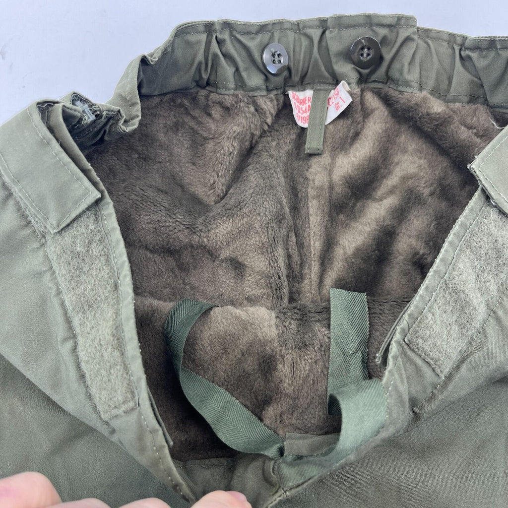 Army Fleece Lined Trouser Original German Military Waterproof Gore Tex Work Pant