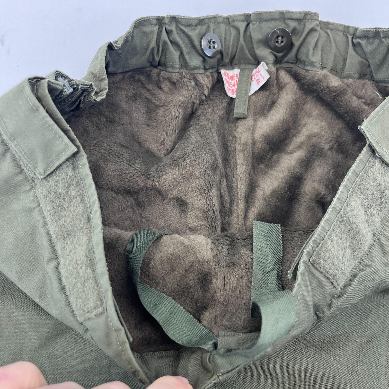 Army Fleece Lined Trouser Original German Military Waterproof Gore Tex Work Pant