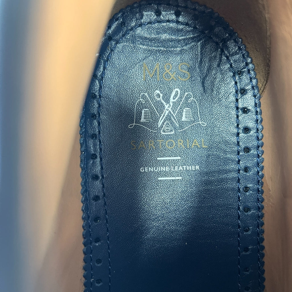 Marks and Spencer Sartorial Black Leather Smart Luxury Boots UK 9 RRP £120 - New