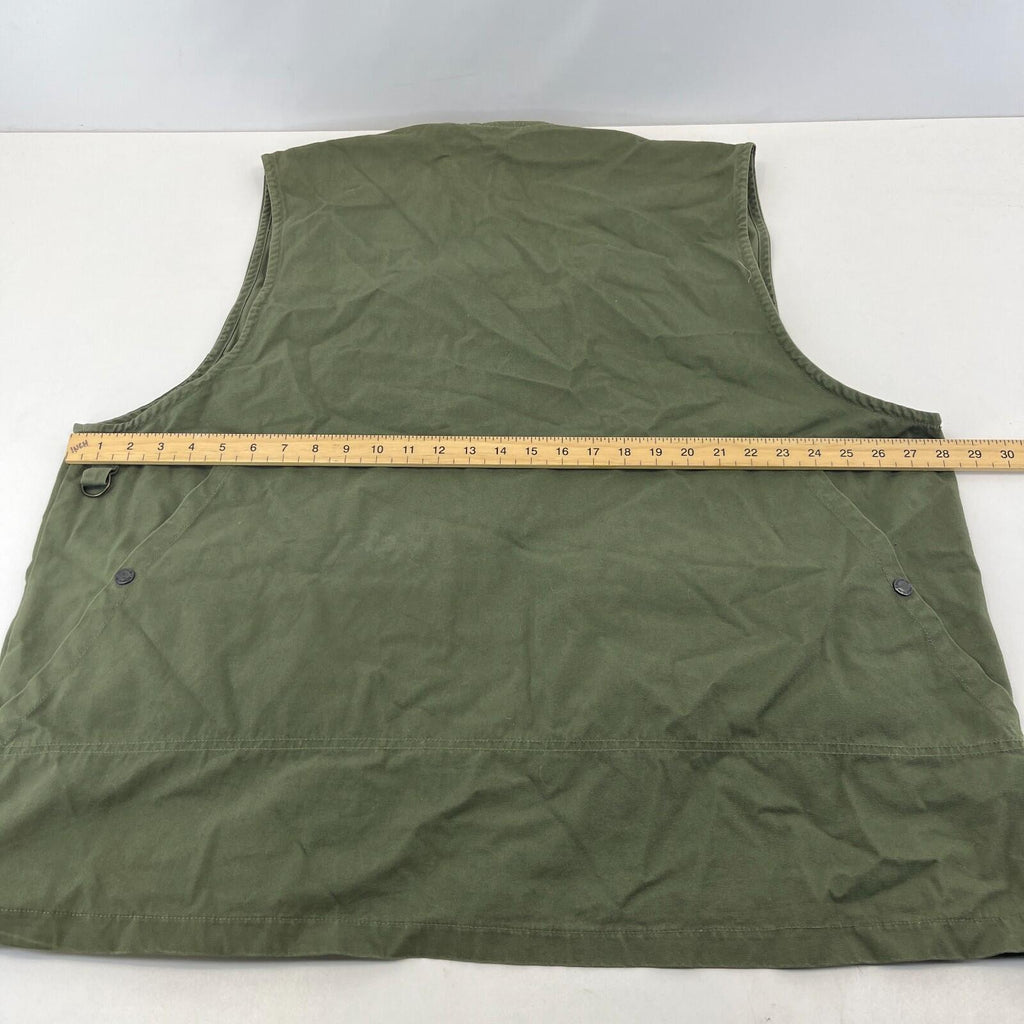Decathlon Men's Shooting Vest in Olive Green Cotton Canvas size 4XL