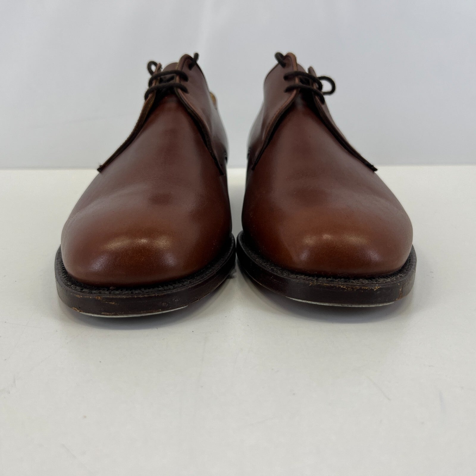 K Shoes Mens Brown Formal Oxford Leather UK 9 Wide Fit - by Royal Appointment
