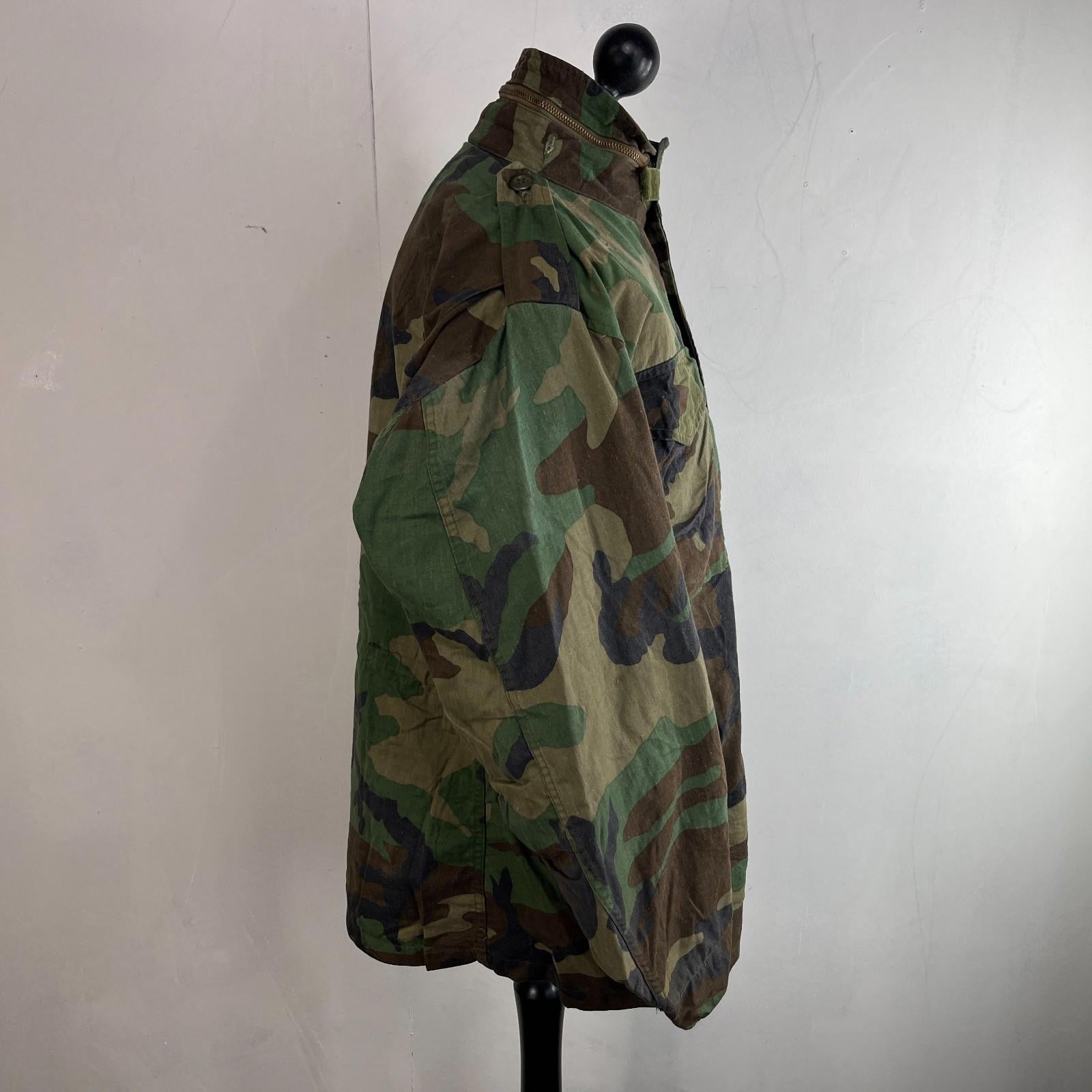 Vintage Issued US Military M65 Jacket Field Camouflage Medium Regular See Detail