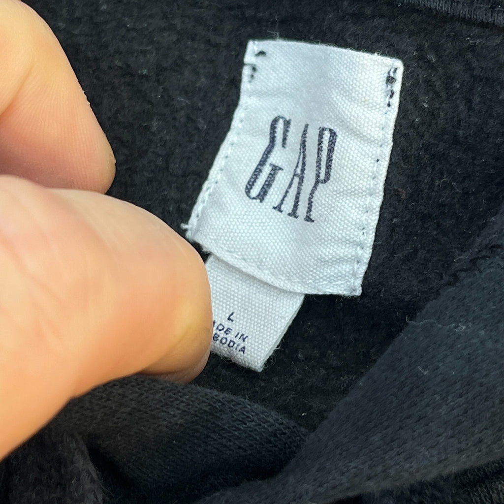 GAP Men's Black Pullover Hoodie size Large 1969 Athletic Graphic Sweatshirt