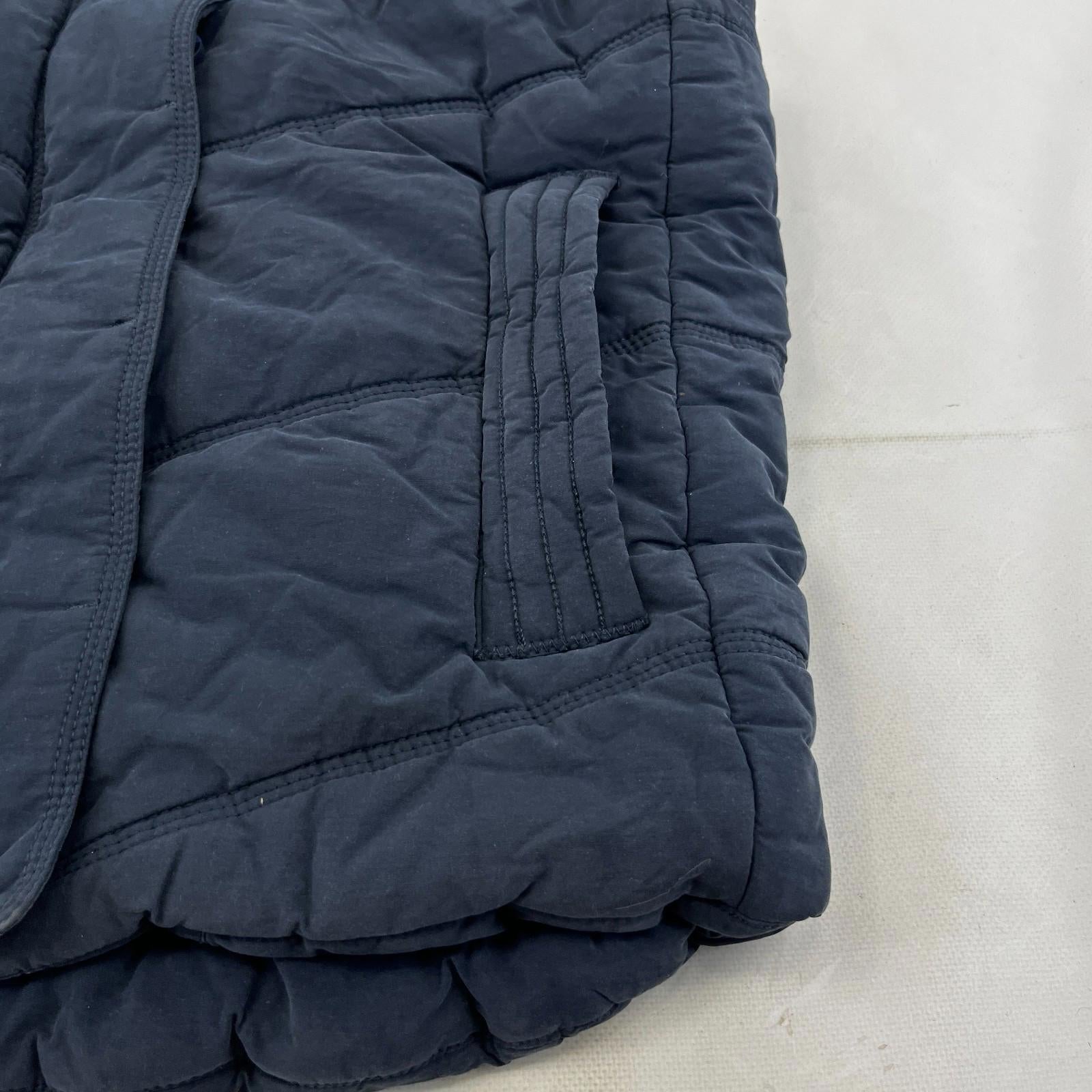 Superdry Alpine Sport Womens Gilet size L Blue Body Warmer Vest Sherpa Collar