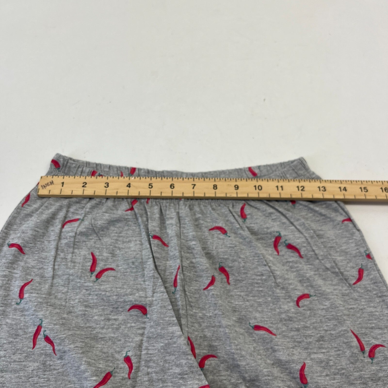 M&S Ladies Pyjama Set size S 8-10 Grey with Chillies Long Leg Short Sleeve  BNWT