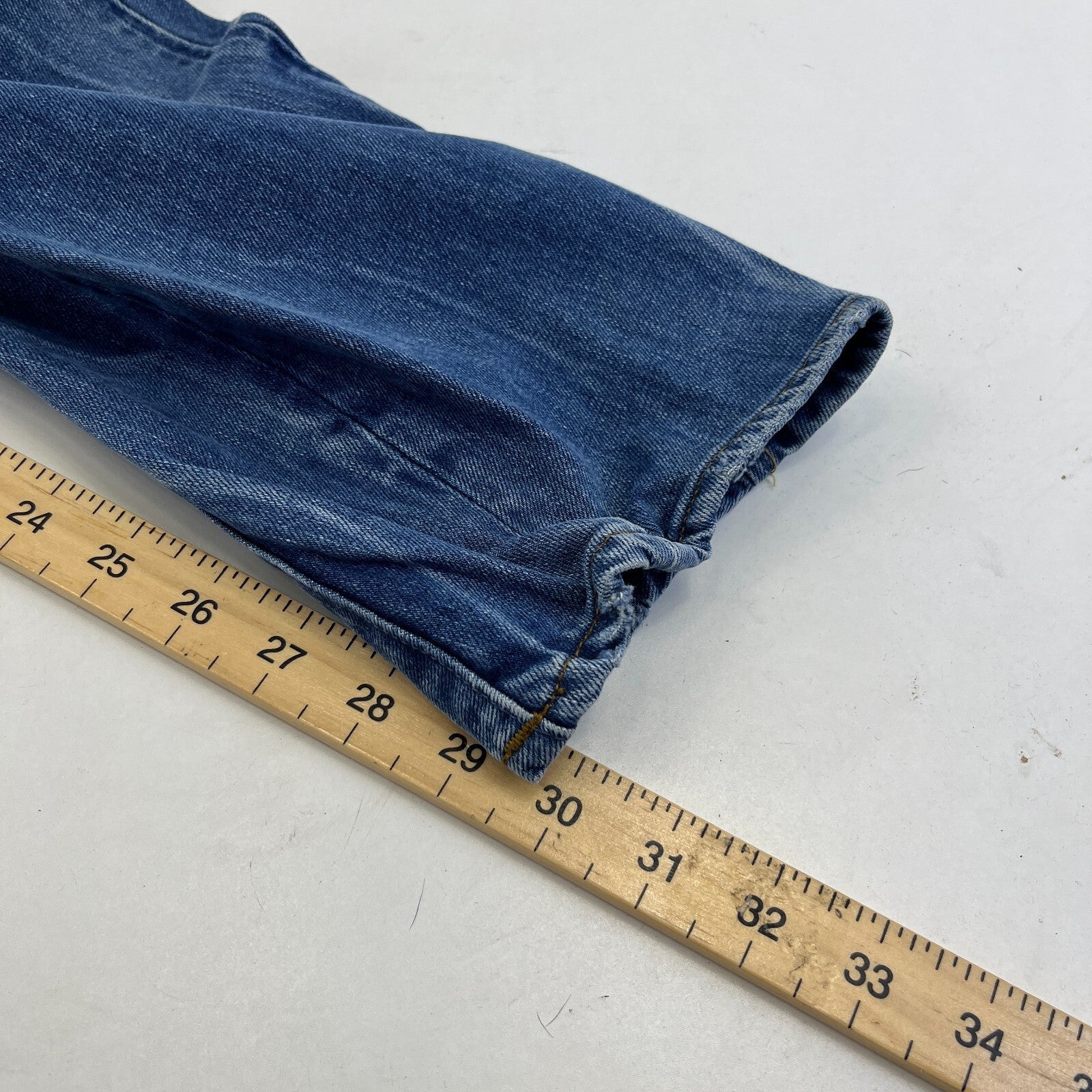 G Star Raw Originals Jeans Mens W32" L32" Blue Tapered Twisted Zip Fly Denim