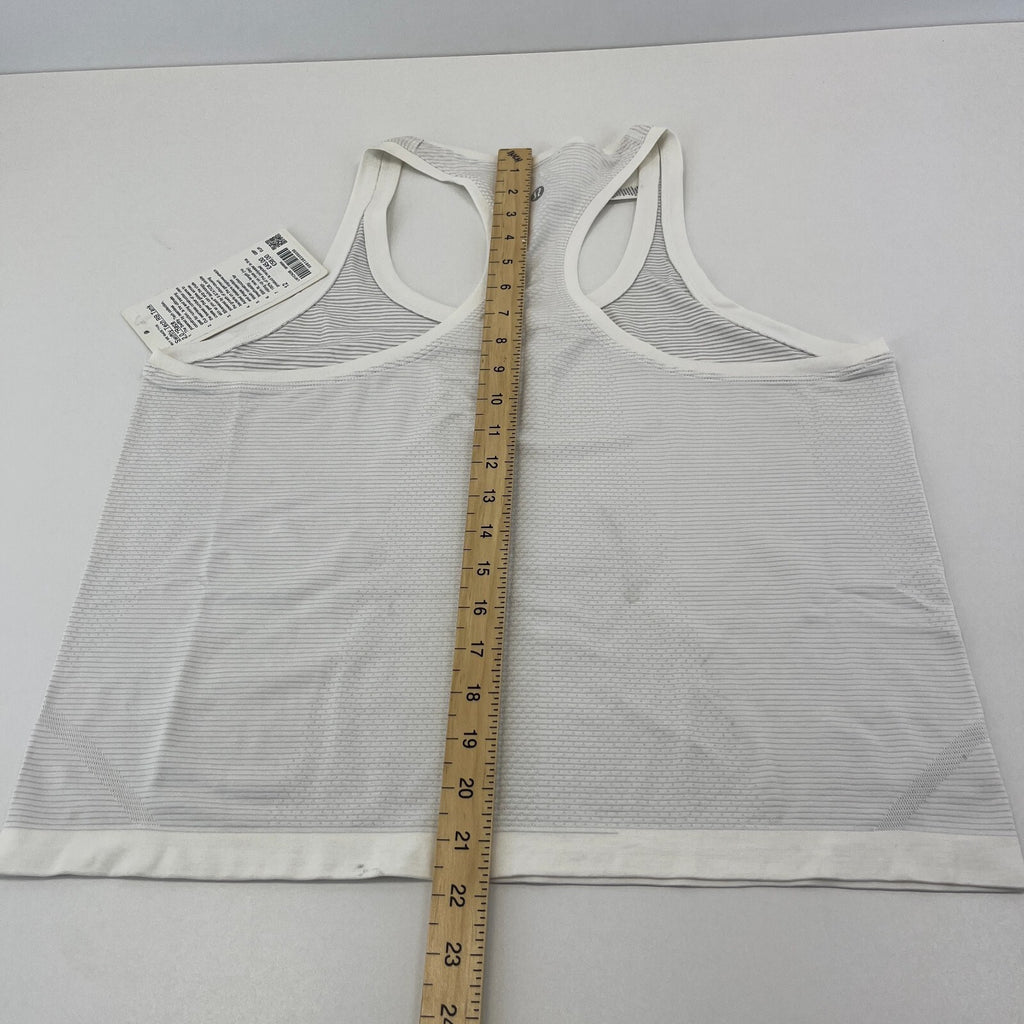 Lululemon Swiftly Tech Racerback Tank Top 2.0 White size UK 16 US 12 - New