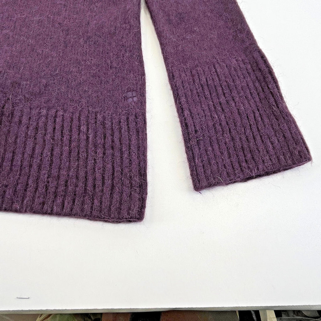 Sweaty Betty Alpine Wool Crew Neck Jumper Sweater in Purple size XXS/6 Alpaca