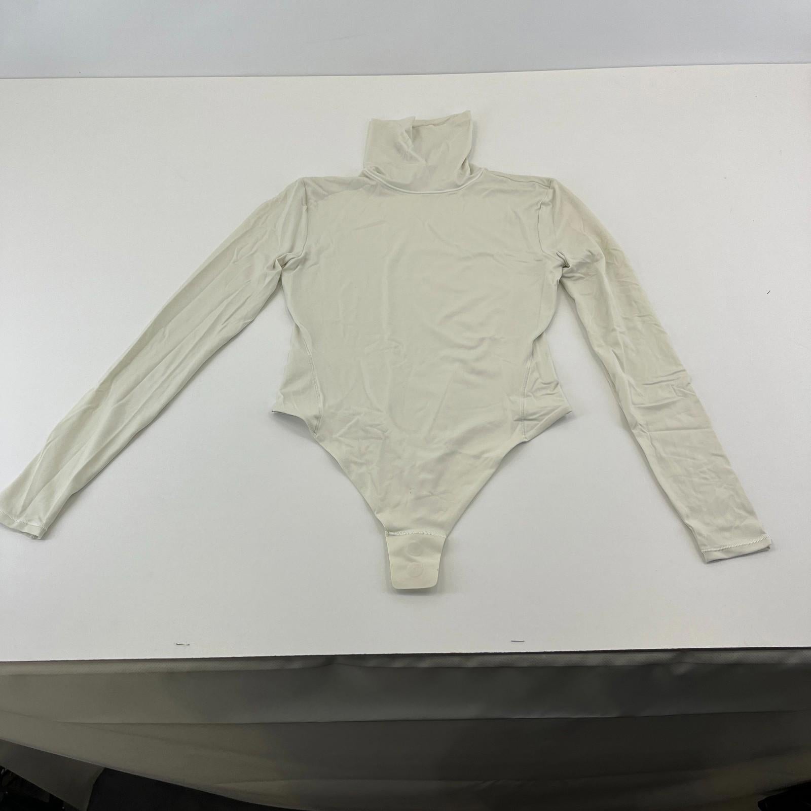Lululemon Wundermost Soft Nulu Turtleneck Bodysuit Bone White XS See Details