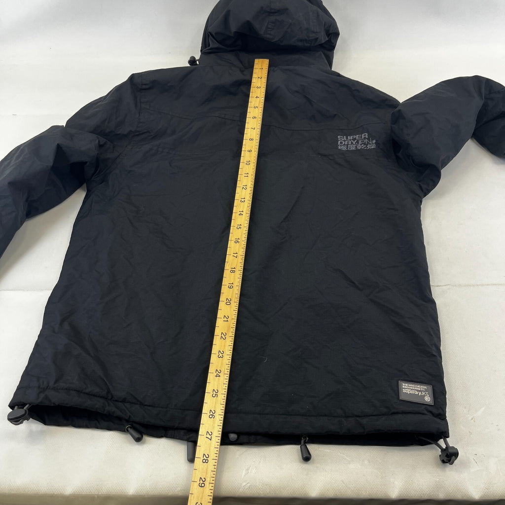 Superdry Original Windcheater Jacket Japan Men’s size Large Black Fleece Lined