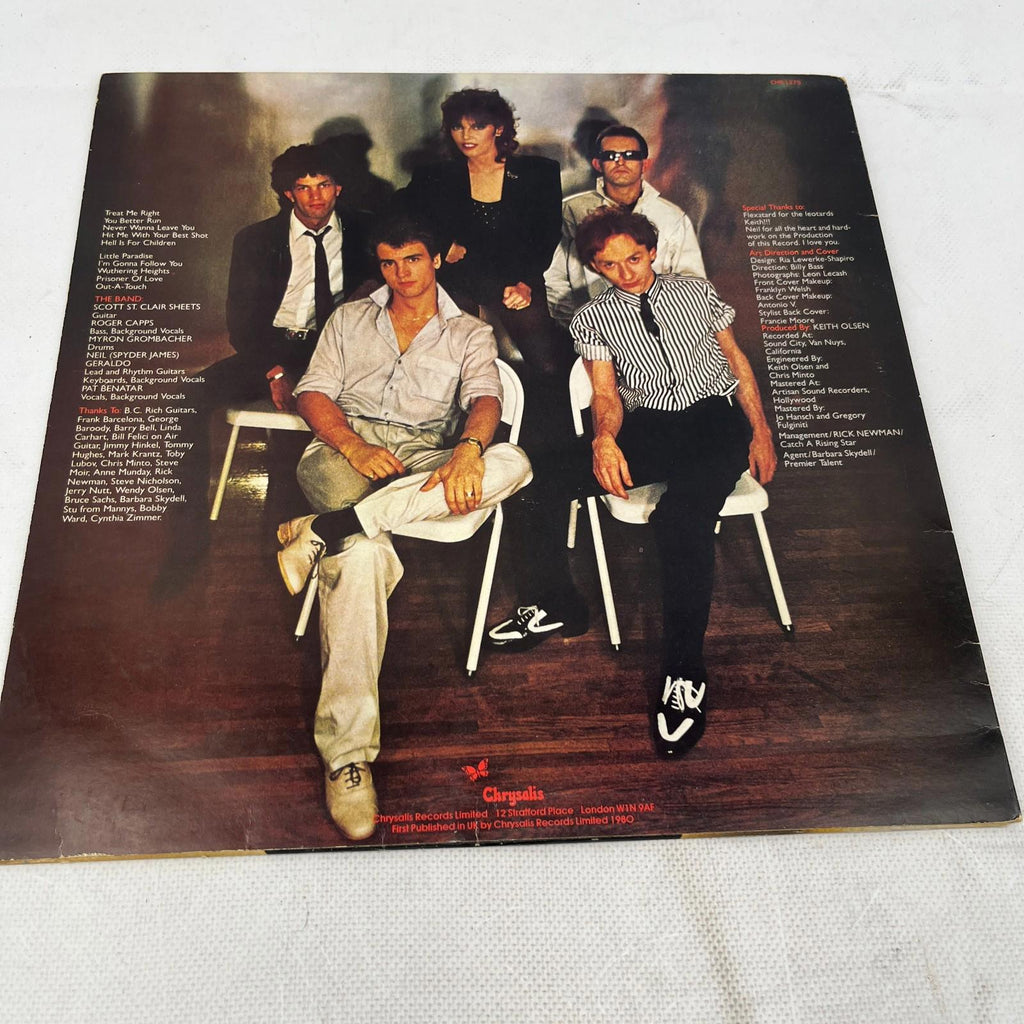 Pat Benatar Crimes of Passion 1980 12" LP chr1275 Original Vinyl Newwave Pop