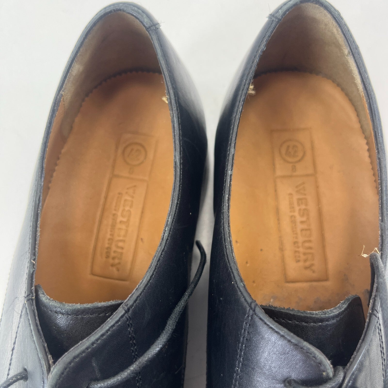 Gordon & Bros Men's Black Leather Oxford Dress Shoes size UK 8 - EU 42