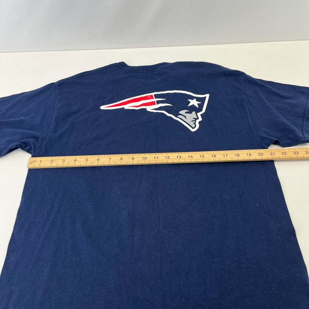 New England Patriots NFL Graphic T-Shirt Mens size Large Navy Football Fan Tee