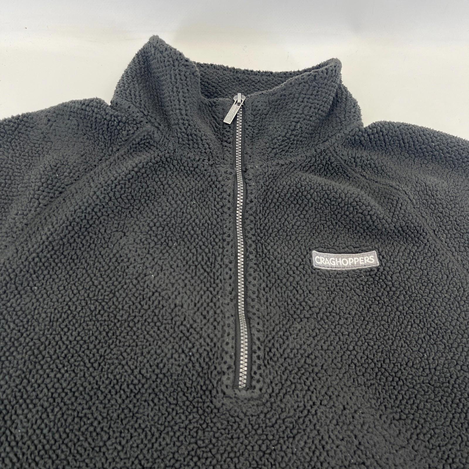 Craghoppers 1/4 Zip Fleece Mid Layer Men's size XL Dark Grey Top Warm Winter