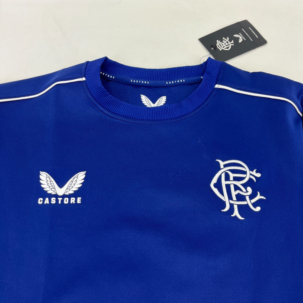 Official Glasgow Rangers FC Blue Match Day Sweatshirt Pullover Women's size 12