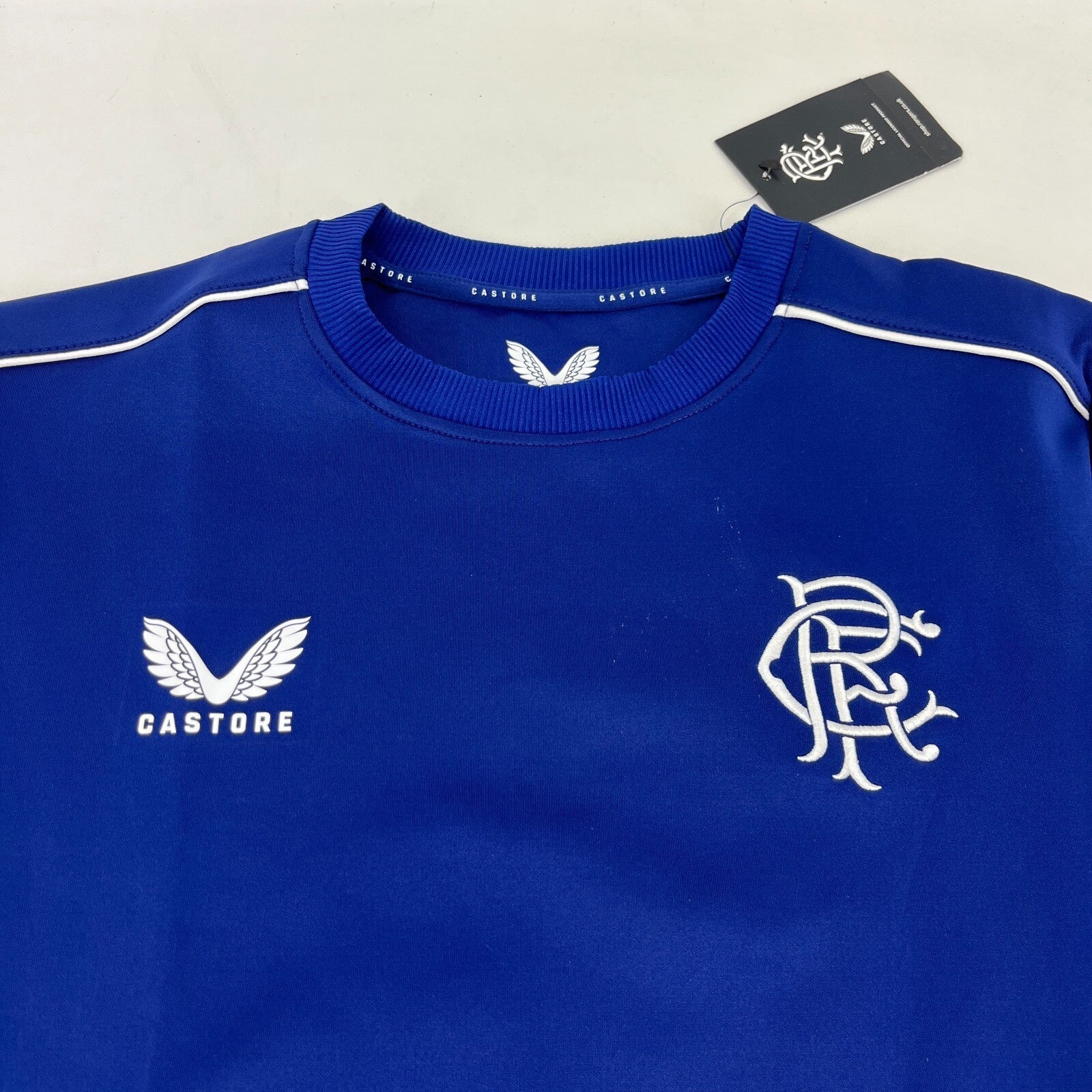 Official Glasgow Rangers FC Blue Match Day Sweatshirt Pullover Women's size 12
