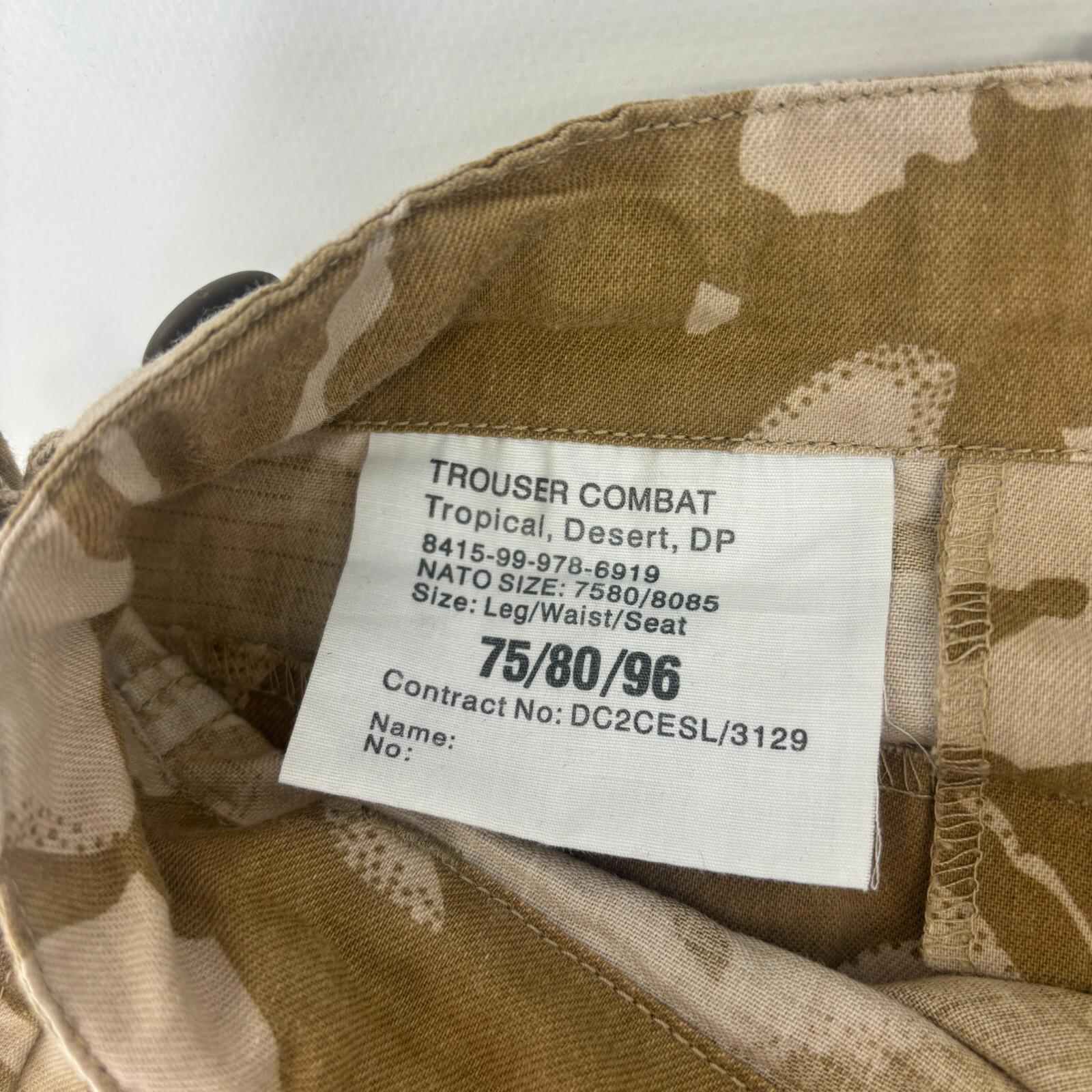 Trousers Combat Tropical Desert DP - GB 75/80/96 NATO Size 7580/3129