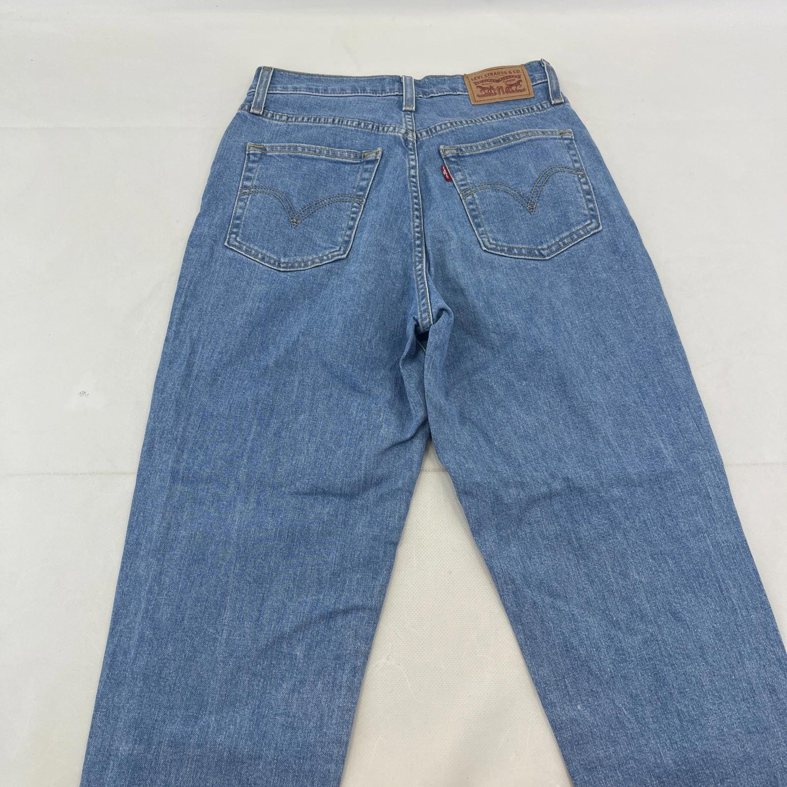 Levi's High Waisted Taper Jeans W26" L27" Levi Strauss Blue Denim