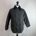 John Partridge Women's Wax Jacket in Black Waxed Cotton size 34 (XS)