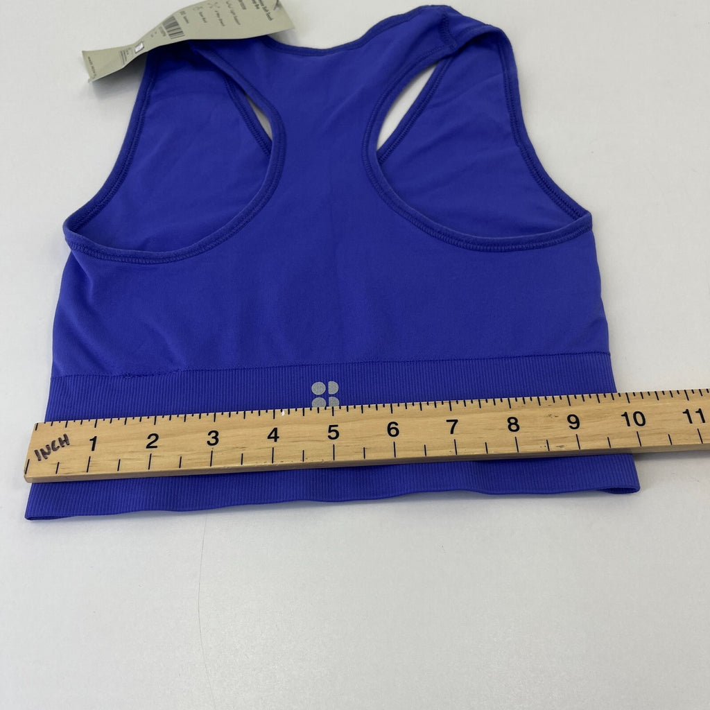 Sweaty Betty Women’s Stamina Soft Touch Voop Bra Aura Blue size S - BNWT