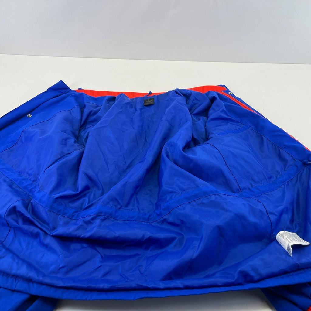 Vintage Adidas Insulated Team Jacket Mens Blue/Red UK size Small