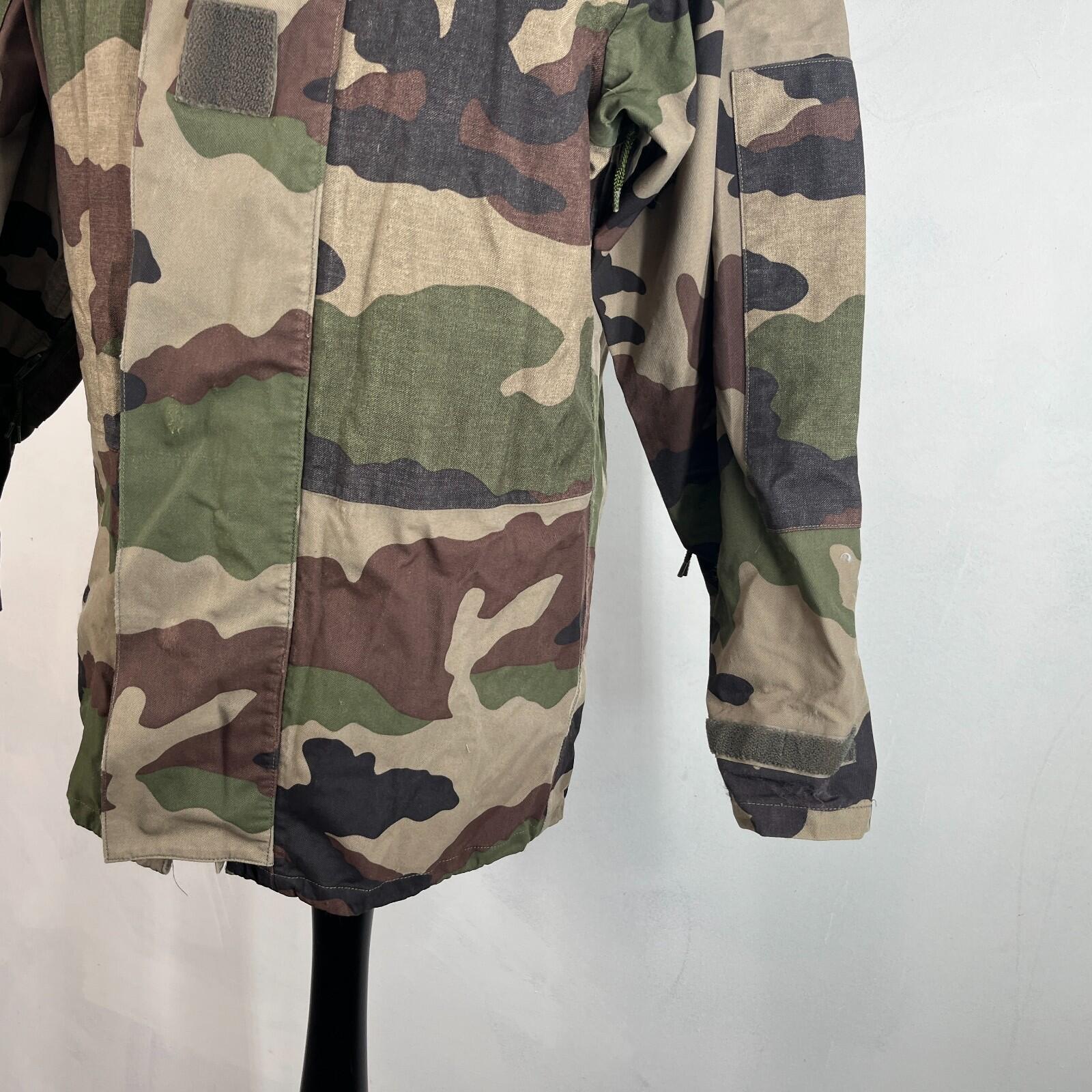 French Military Army Gore Tex Jacket Waterproof Camouflage size 88L + Stow Hood