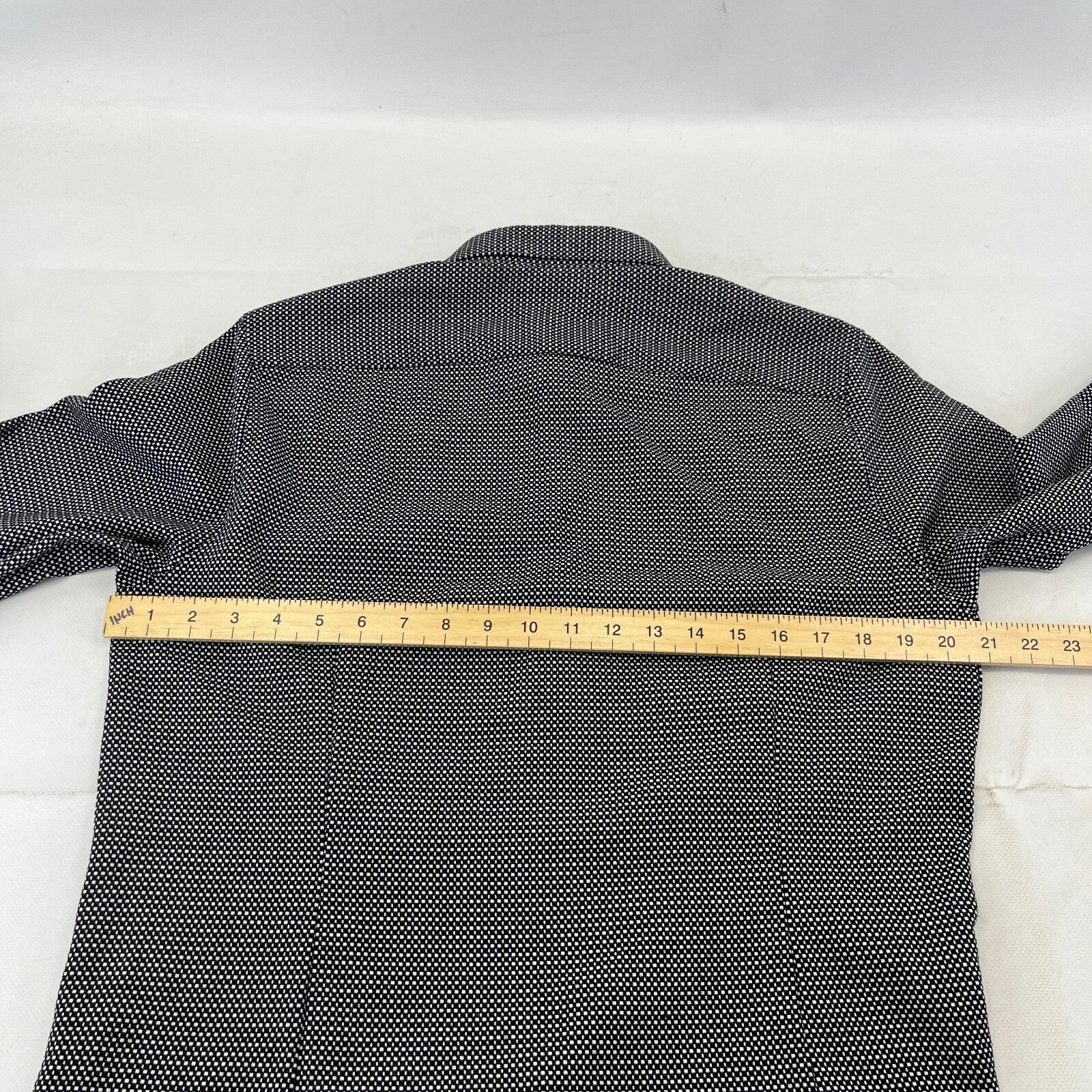 Ted Baker Men's Vintage Thick Heavy Black & White Shirt Mens Size 4