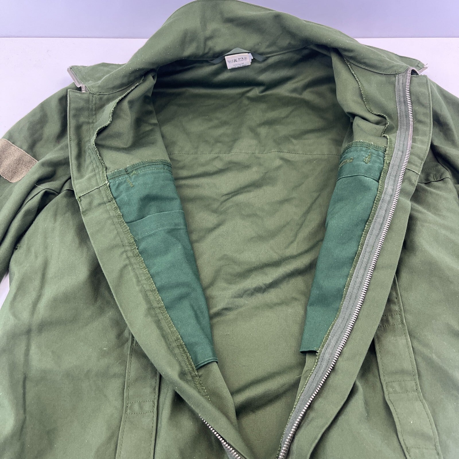 Vintage Marquardt & Schulz German Army Chore Jacket Olive Green Military EU 50