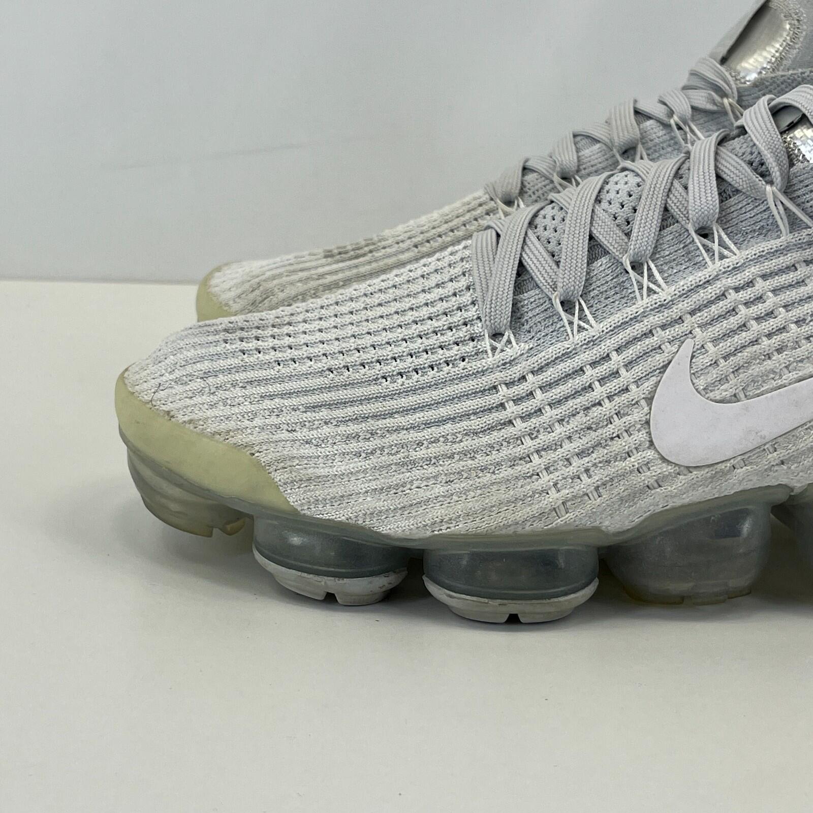 Nike Air Vapormax Flyknit 3 Platinum Light Grey 2019 size U.K 9.5