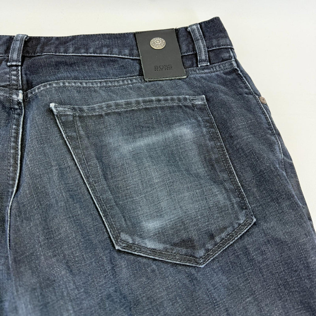Hugo Boss Maine 1 Jeans W34" L32" Dark Blue Denim Zip Fly
